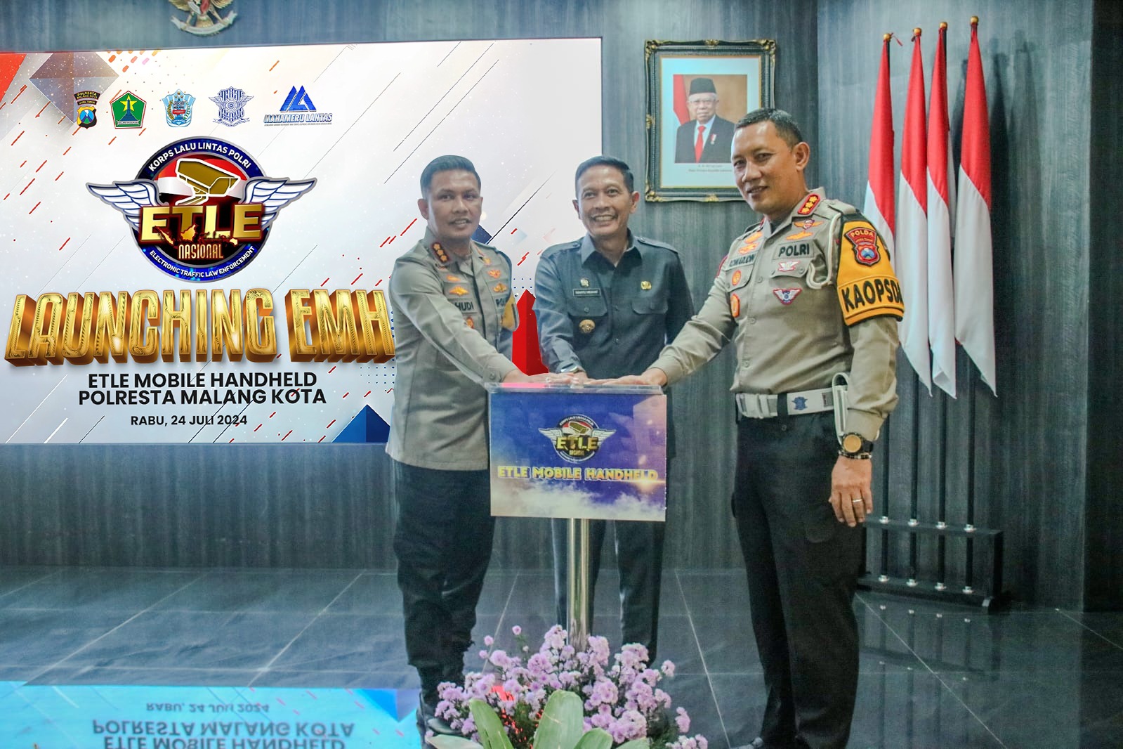 Pertama Kalinya, Dirlantas Polda Jatim Launching Dua Unit EMH di Polresta Malang Kota