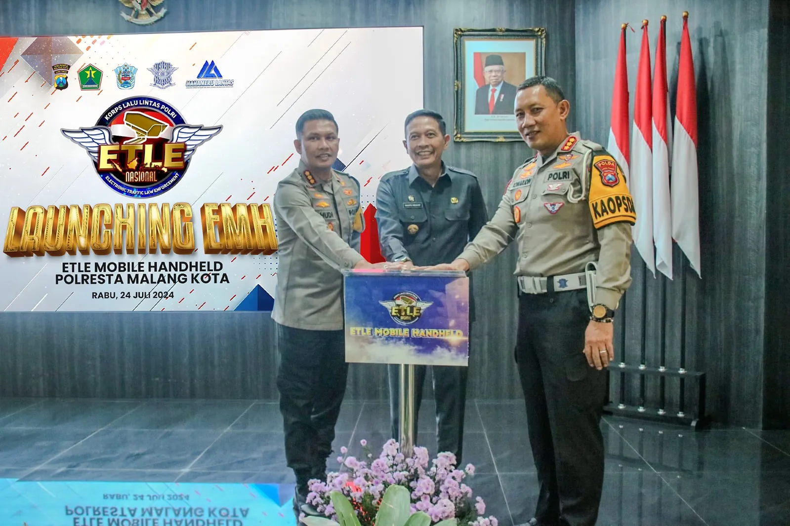 Pertama Kalinya, Dirlantas Polda Jatim Launching Dua Unit EMH di Polresta Malang Kota
