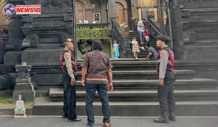 Personil Polres Badung Beri Rasa Aman Dua Kegiatan Keagamaan