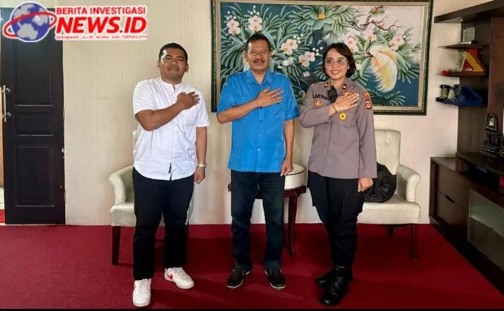 Sambangi Kantor Perumda Pasar Sewakadarma, Kapolsek Denbar Berikan Imbauan Kamtibmas