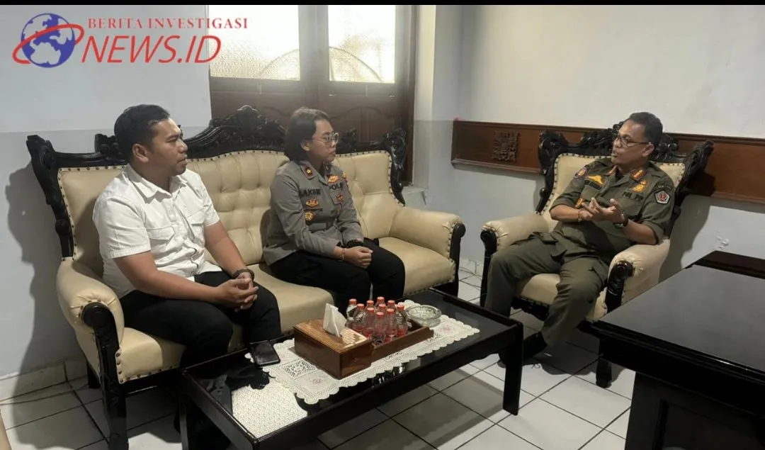 Jalin Koordinasi Kamtibmas Kapolsek Denbar Kunjungi Kantor Satpol PP 