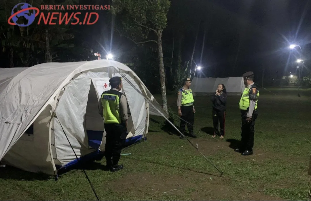 Beri Rasa Aman, Patroli Biru Sambangi Bumi Perkemahan Pondok Jaka