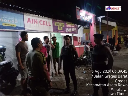 Respon Cepat Polres Pelabuhan Tanjung Perak Amankan Terduga Pelaku Pencurian Dari Amukan Warga
