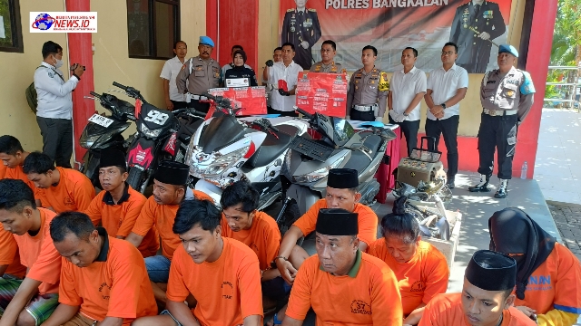 Polres Bangkalan Berhasil Ungkap Kasus Penyalahgunaan Narkotika Jenis Sabu dan Curanmor Serta Hasil Giat Ops Patuh Semeru 2024
