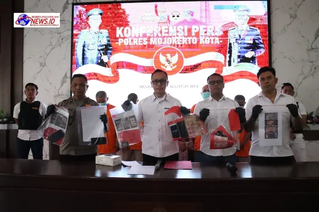 Polres Mojokerto Kota Ungkap Judol, Amankan 5 Penjual Chip