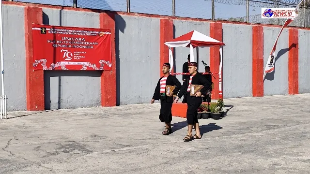 Bangun Pondasi Kokoh Menuju Indonesia Emas 2024, Lapas Pamekasan Gelar Upacara Bendera Peringatan HUT Kemerdekaan ke-79