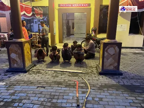 Tim Respon Cepat Polrestabes Surabaya Tangkap Enam Kelompok Gengster "Tim Spontan"