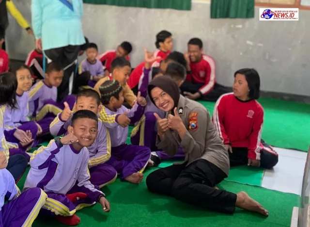Peringati Hari Jadi ke-76 Polwan Polres Jember Berbagi Kebahagiaan Bersama Penyandang Disabilitas di SDLB