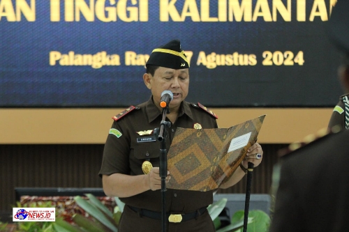Penggantian 4 Kejari Dilantik Langsung Oleh Kepala Kejaksaan Tinggi Kalimantan Tengah