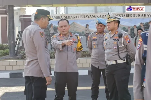 Polrestabes Surabaya Siagakan Personel Untuk Pengamanan Tahapan Pendaftaran Pilkada 2024