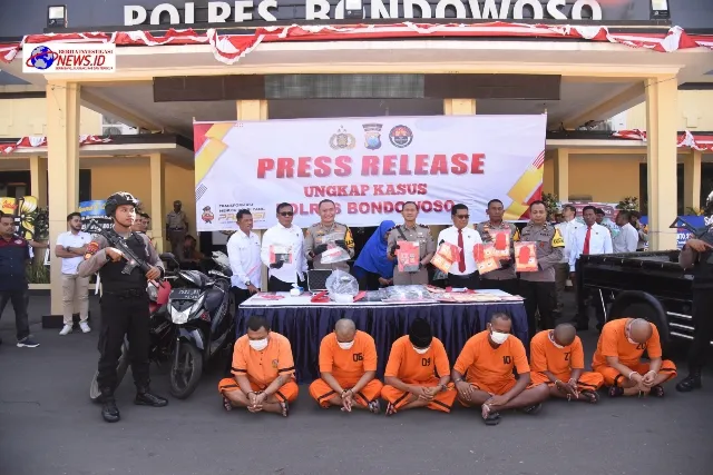 Polres Bondowoso Gelar Press Release Ungkap Kasus Narkoba dan Kasus Penipuan Serta Penggelapan