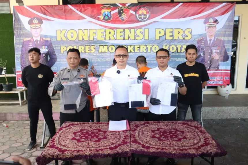 Gerak Cepat, Polres Mojokerto Kota Berhasil Amankan Komplotan Penggelapan Mobil
