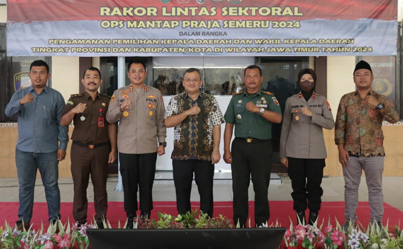 Amankan Pilkada 2024, Kapolres Sampang Buka Rakor Lintas Sektor Ops Mantap Praja Semeru