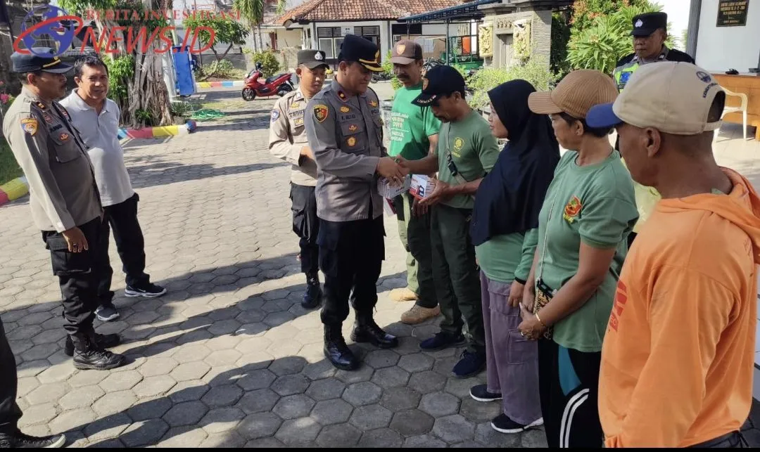 Jelang Pilkada, Kapolsek Beri Penyuluhan di Kantor Lurah Gilimanuk 