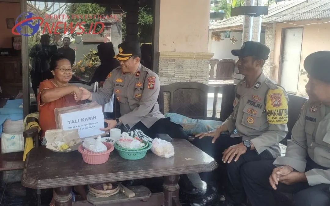 Wujud Kepedulian Kapolsek Gilimanuk Terhadap Lansia dan Tuna Wicara