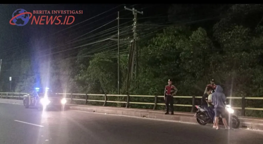 Polsek Kuta Selatan Gelar Patroli BLP, Jaga Keamanan Malam di Sejumlah Titik Rawan