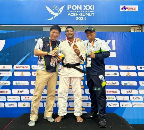 Tiga Atlet Polri Raih Medali Emas, Perak dan Perunggu Lewat Cabor Judo dan Muaythai di PON XXI Aceh Sumut