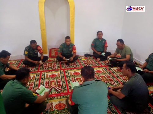 Tingkatkan Iman dan Taqwa, Koramil 0830/05 Tandes Gelar Yasinan dan Do’a Bersama