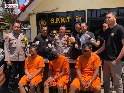 Polisi Berhasil Amankan Tiga Tersangka Perampokan dan BB Enam Motor di Jember
