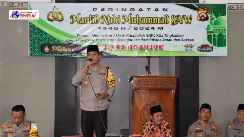 Polres Nganjuk Peringati Maulid Nabi Muhammad SAW 1446H/2024M