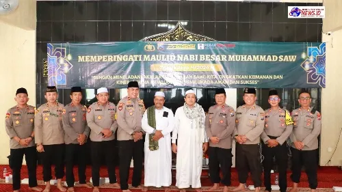 Kapolres Pelabuhan Tanjung Perak Serukan Penguatan Iman Dalam Peringatan Maulid Nabi Muhammad SAW