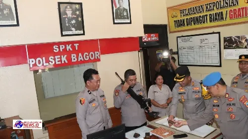 Kunjungi Tiga Polsek Sekaligus, Kapolres Nganjuk Inginkan peningkatan Kualitas Pelayanan Publik dan Jaga Netralitas