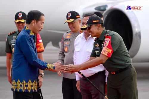 Operasi Pengamanan VVIP Berjalan Sukses, Satgas Pamwil Korem 084/Bhaskara Jaya Amankan Kunjungan Presiden RI