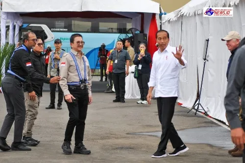 Kunjungan Kerja Presiden RI (Ir. H. Joko Widodo) di Smelter PT. Freeport Indonesia di Kabupaten Gresik, Jawa Timur