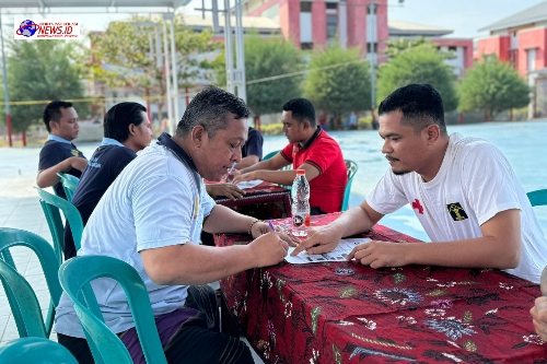 Lapas Narkotika Kelas IIA Pamekasan Kanwil Kemenkumham Jatim Gelar Skrining TBC Kepada Warga Binaan