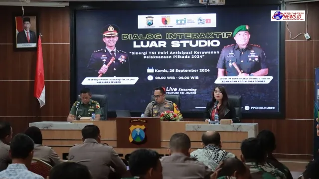 Cooling System, Polres Jember dan Kodim 0824 Gandeng Media Gelar Dialog Interaktif Sinergitas TNI-Polri Pam Pilkada 2024