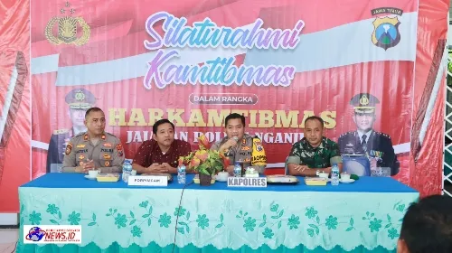 Kapolres Nganjuk Gelar Silaturahmi Kamtibmas, Upaya Cooling System dan Pupuk Sinergisitas Jelang Pilkada Serentak 2024