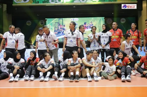 Tim Voli Putra Putri Polda Jatim Lolos 8 Besar Kapolri Cup 2024