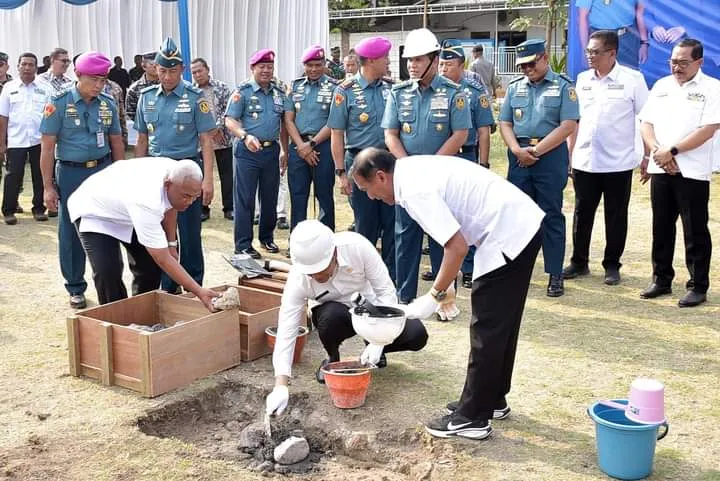 Komandan Pasmar 2, Hadiri Peletakan Batu Pertama Pembangunan Panti Asuhan Yasbhum