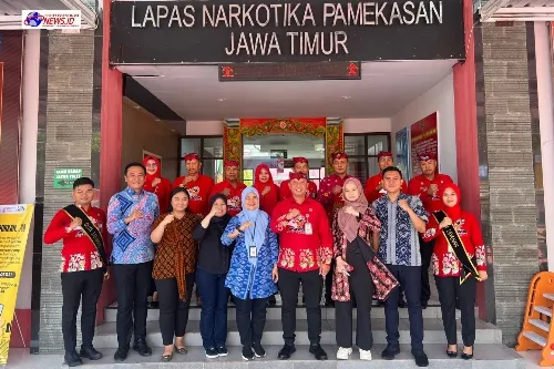 Lapas Narkotika Kelas IIA Pamekasan Kanwil Kemenkumham Jatim Ikuti Verifikasi Lapangan Menuju WBK