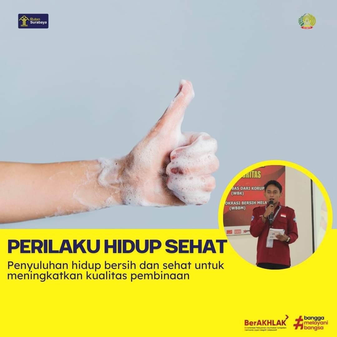 Mahasiswa Magang Berikan Penyuluhan Hidup Bersih dan Sehat Kepada Warga Binaan di Rutan Kelas I Surabaya