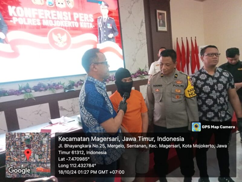 Jajaran Reskrim Polresta Mojokerto Sikat Habis Gengster di Wilayah Hukum Polresta Mojokerto