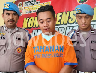 Kurang Dari 24 Jam, Satreskrim Polresta Sidoarjo Berhasil Ringkus Seorang Suami Yang Tega Bunuh Istri Akibat Cemburu Buta