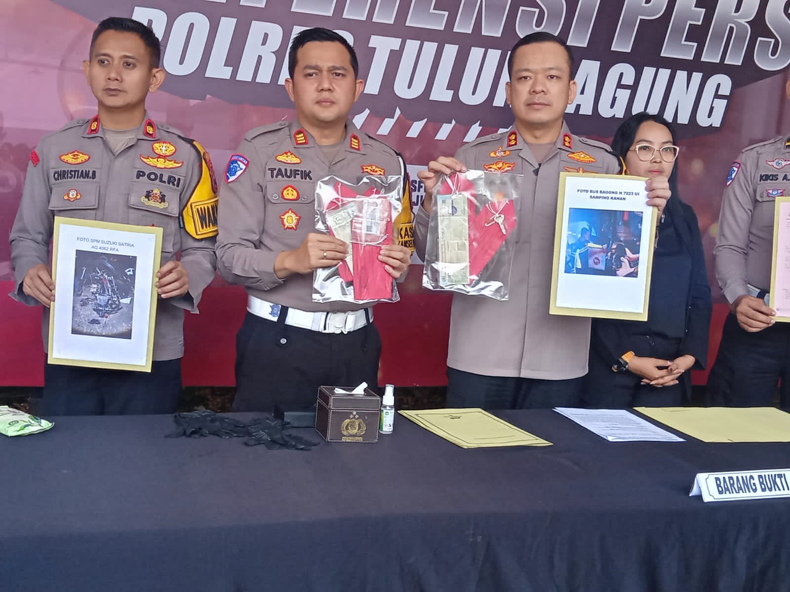 Kecelakaan Maut di Tulungagung, Antara Bus Bagong dan Dua Pengendara Motor Tewas di Tempat