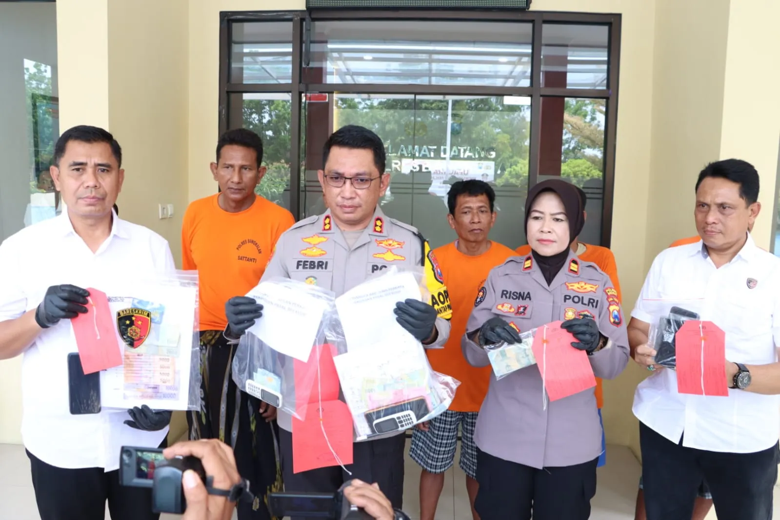 Polres Bangkalan Berhasil Ungkap Kasus Perjudian, Ciduk Tujuh Tersangka