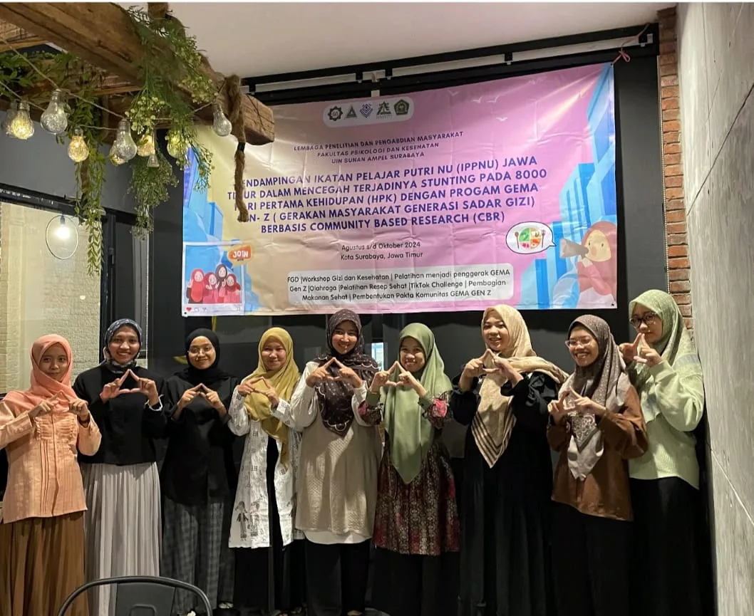 Pendampingan Ikatan Pelajar Putri NU Jawa Timur Dalam Mencegah Terjadinya Stunting Pada 8000 Hari Pertama Kehidupan Dengan Program Gema Gen Z, Berbasis Communit