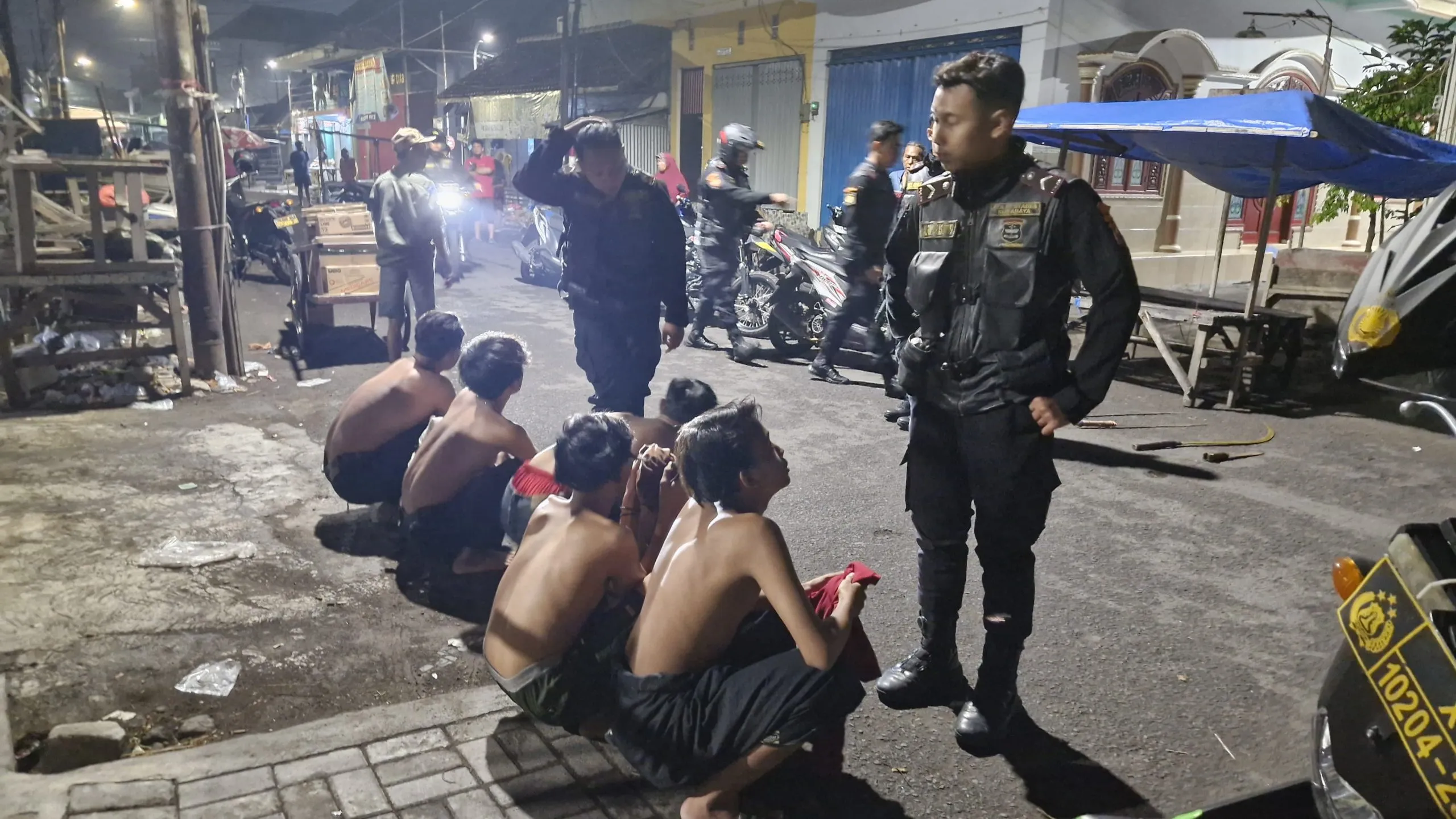 Tim Joyoboyo Polrestabes Surabaya Amankan 12 Remaja Ala Gengster