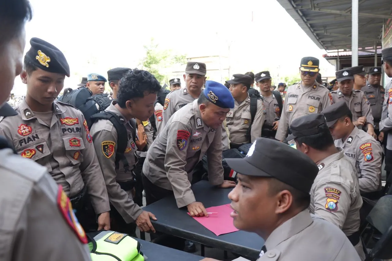 306 Personel Pengamanan TPS Pilkada Tahun 2024 Polres Sampang, Jalani Pemeriksaan Kesehatan