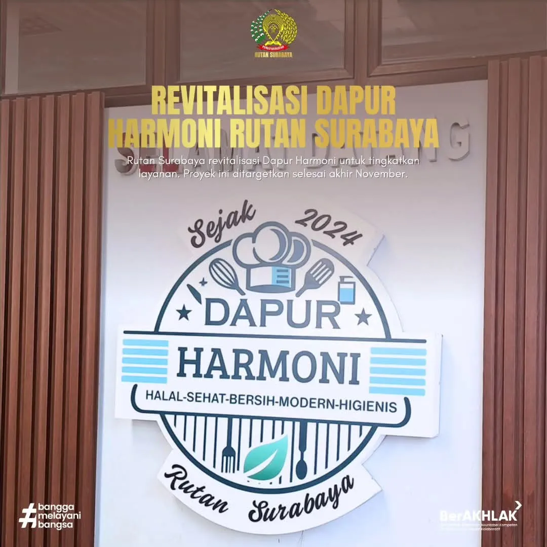 Revitalisasi Dapur Harmoni Rutan Surabaya Untuk Peningkatan Layanan