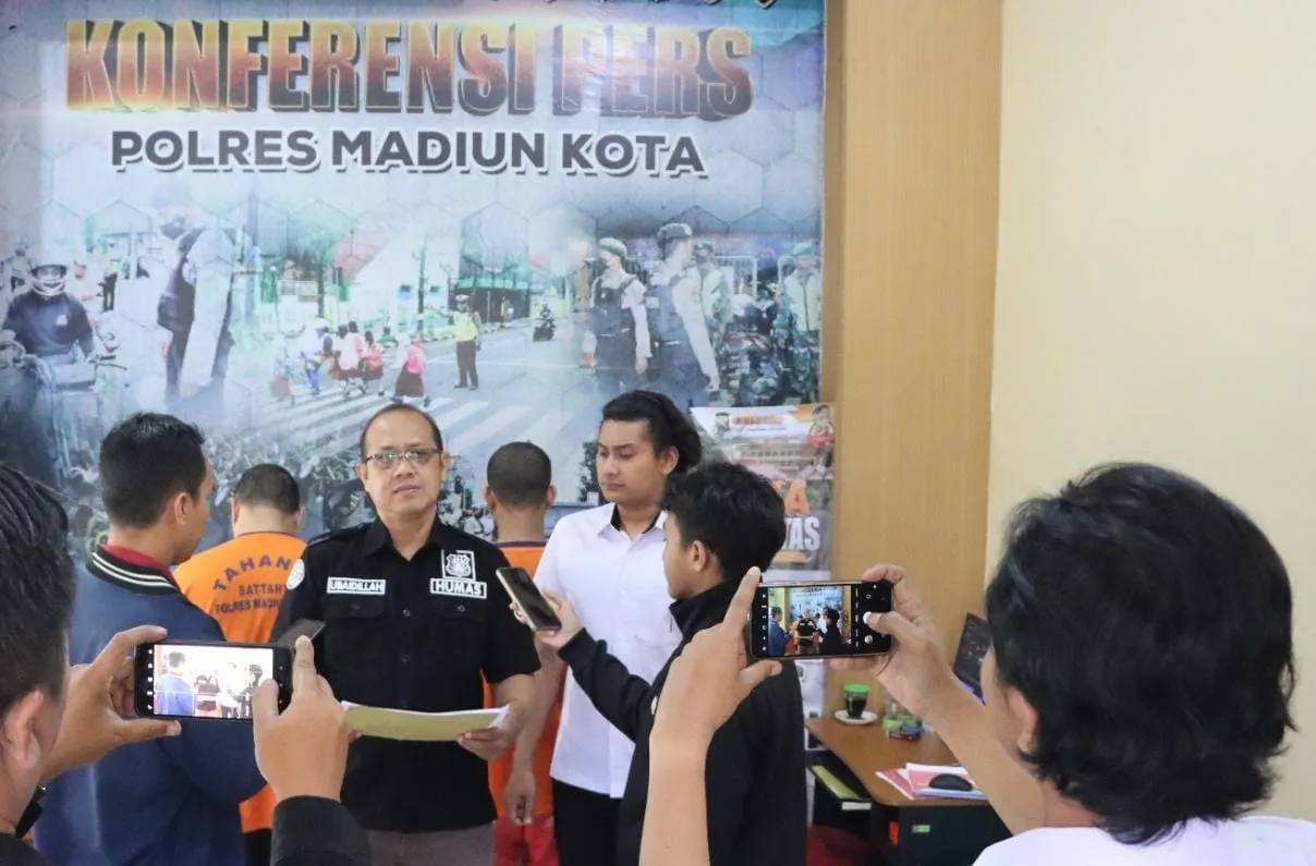 Polres Madiun Kota Ungkap Penyalahgunaan Narkotika Jenis Sabu Tiga Tersangka Diamankan
