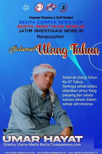 Seluruh Staf dan Jajaran Redaksi Media Beritainvestigasinews.id Ucapkan Selamat Ulang Tahun ke 47 Buat Direktur Utama Umar Hayat