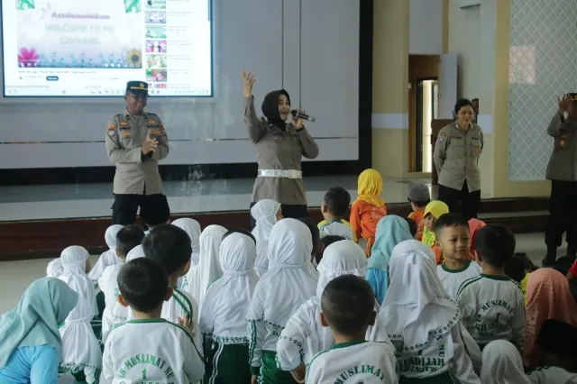 Open House, Polres Nganjuk Terima Kunjungan Pendidikan Anak Usia Dini Dari Gugus II Nganjuk