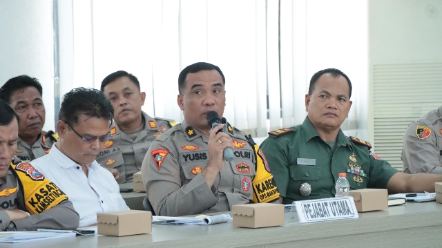 Polres Nganjuk Gelar Rapat Koordinasi Eksternal Operasi Lilin Semeru 2024