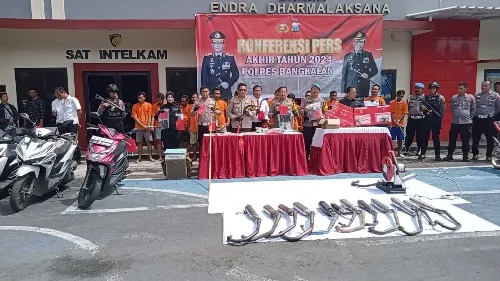 Polres Bangkalan Gelar Rilis Konferensi Pers Akhir Tahun 2024