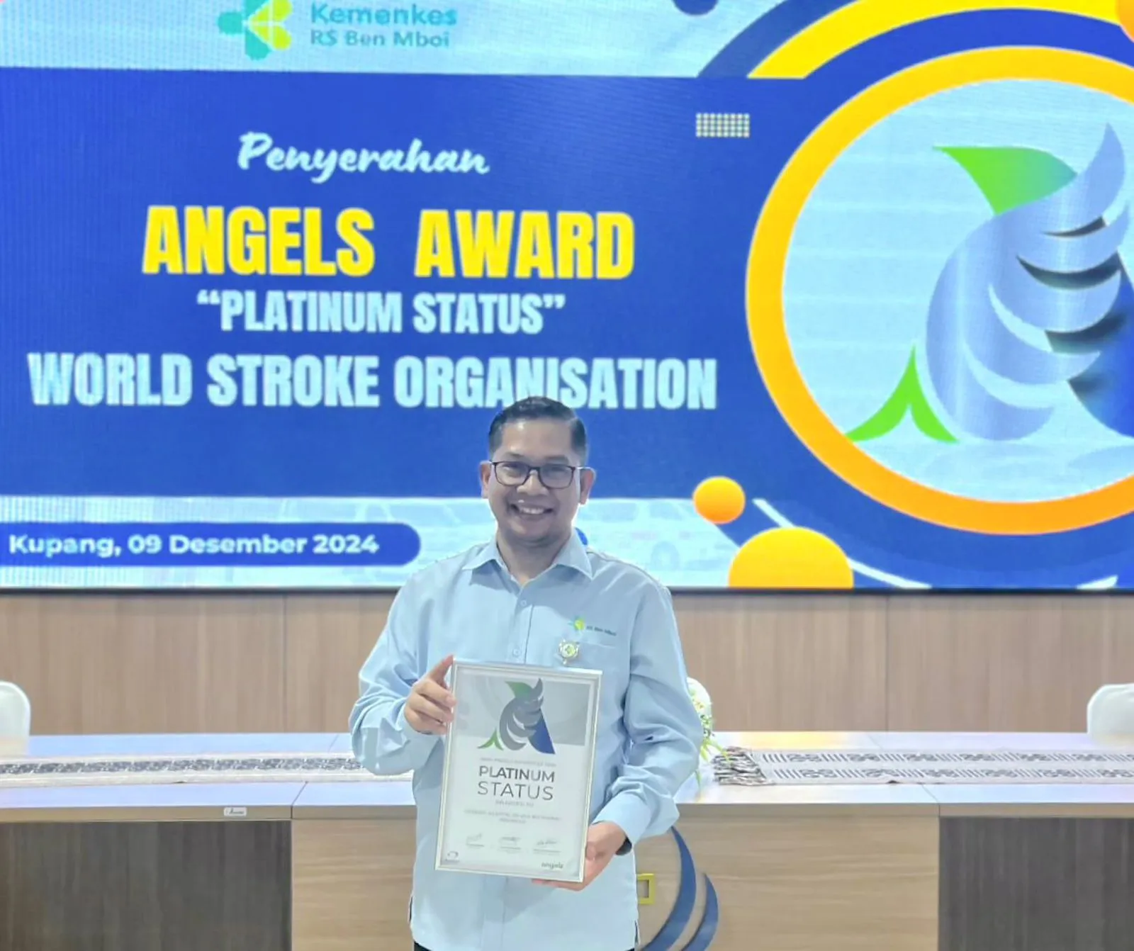 Luar Biasa, RSUP Terima Penghargaan Angels Award Kategori Platinum Dari World Stroke Organisation
