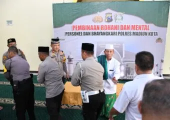 Pasca Pilkada 2024 Polres Madiun Kota Gelar Pengajian Upaya Cooling System